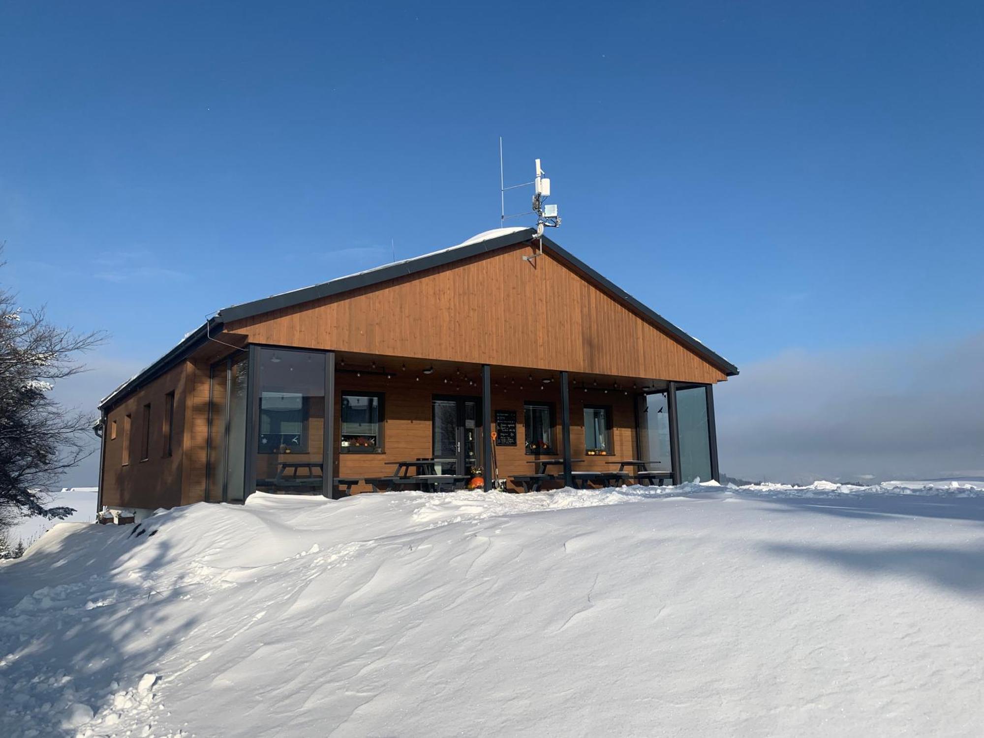 Restaurace A Penzion Gansberg Cotkytle Экстерьер фото